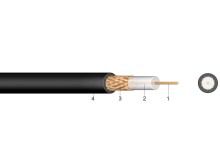 Koaxiální kabel RG-59 B/U PVC 6,2 mm 75 Ohm metráž