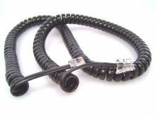 Propojovací telefonní kabel RJ10 - RJ10, 5 m, černý
