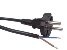 Síťový napájecí kabel pro vysavače s volným koncem 6 m