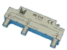 F konektor anténní slučovač TV/SAT Alcad ME-214