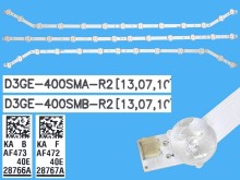 Sada LED podsvícení pro Samsung 40" LCD TV, 3 pásky, 760mm, typ A + B