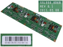 LED driver board SSL550_0D6B rev. 0.1 pro LCD TV
