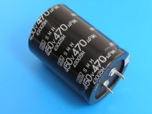 Elektrolytický kondenzátor 470uF 450V 85°C Nippon SMH