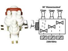 univerzální trojcestný napouštěcí ventil 90°