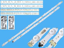 Sada LED podsvícení 1128mm pro Samsung 55" LCD TV BN96-39659A + BN96-39660A