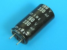Elektrolytický kondenzátor 330uF 160V 85°C Nippon SMG