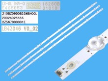 Sada LED podsvícení pro 43" LCD panel Philips 3 pásky 840mm