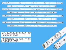 LED podsvitní sada pro LG 49" HC490DGG s 8 pásky DLED TOTAL ARRAY