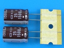 Elektrolytický kondenzátor 1500uF 25V 105°C Nippon KZH low ESR