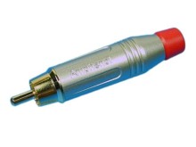 Amphenol CINCH RCA konektor ACPR-SRD s červeným koncem