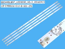 Sada LED podsvitu 957mm pro LCD TV ChangHong 4 kusy