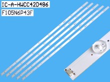 Sada LED podsvícení 43" pro Panasonic LCD TV s 5 pásky 849mm