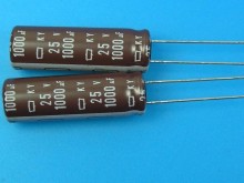 Elektrolytický kondenzátor 1000uF 25V 105°C Nippon KY low ESR