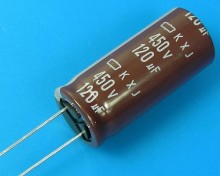 Elektrolytický kondenzátor 120uF 450V 105°C Nippon KXJ low ESR