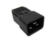 Napájecí konektor IEC60320 C20 samec 16A 250V pro UPS a servery