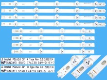 Sada LED podsvícení LG 39" AGF78400401AL, 8 pásků DLED TOTAL ARRAY