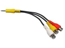 AV kabel kompozitní JACK 4 PIN na 3x CINCH pro LED TV Samsung