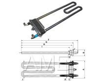 Topné těleso do pračky 1750W 230V, délka 270mm C00055306