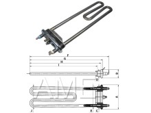 Topné těleso pračky s teplotním čidlem 230V/1750W C00083906