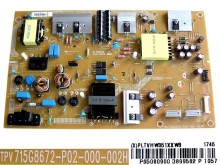 Napájecí zdrojová deska LCD LED PLTVHW351XXW8 / 715G8672-P02-000-002H pro Philips 65" TV