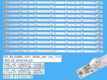 Sada LED podsvícení 632mm pro LCD TV Thomson 65" – 12 kusů DLED Backlight