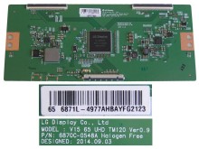 T-CON LCD modul 6870C-0548A / 6871L-4977A pro 65" UHD TV V15 TM120 Ver0.9