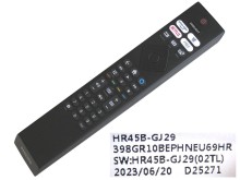 Originální dálkový ovladač Philips HR45B-GJ29-02 pro LCD a LED TV
