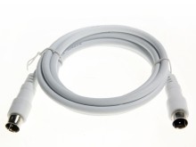 Anténní koaxiální kabel 1,5 m s rychlými F konektory