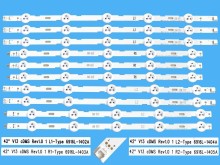Sada LED podsvitu pro LCD panel LG 42" AGF78379401AL, 10 pásků DLED TOTAL ARRAY