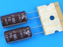 Elektrolytický kondenzátor 1000uF 16V 105°C low ESR Nippon KY