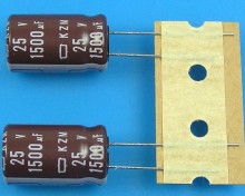 Elektrolytický kondenzátor 1500uF 25V 105°C Nippon KZM low ESR