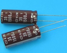 Elektrolytický kondenzátor 1500uF 35V 105°C low ESR Nippon KZM