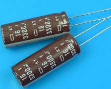 Elektrolytický kondenzátor 3300uF 16V 105°C low ESR Nippon KY