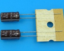 Elektrolytický kondenzátor 470uF 6,3V 105°C Nippon KZM low ESR