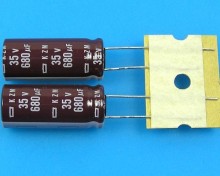 Elektrolytický kondenzátor 680uF 35V 105°C Nippon KZM low ESR