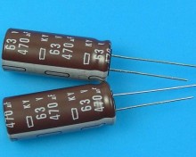 Elektrolytický kondenzátor 470uF 63V 105°C s nízkým ESR a dlouhou životností