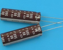 Elektrolytický kondenzátor 560uF 80V 105°C s nízkým ESR Nippon KY