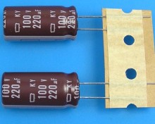 Elektrolytický kondenzátor 220uF 100V 105°C low ESR Nippon KY