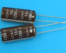 Elektrolytický kondenzátor 1200uF 16V 105°C Nippon KY low ESR