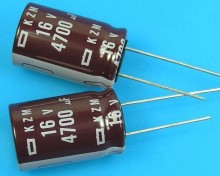 Elektrolytický kondenzátor 4700uF 16V 105°C Nippon KZM low ESR