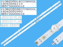 Sada LED podsvícení 1112mm pro LCD TV 55" Philips LB55132V0-00 + LB55132V1-00