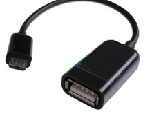 OTG adaptér USB typ A na micro USB typ B s kabelem 10 cm