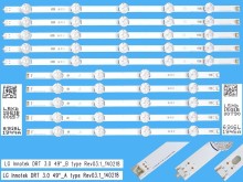 Sada LED podsvitu LG 49" s 10 pásky DLED TOTAL ARRAY Innotek DRT 3.0