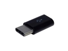 Adaptér micro USB na USB-C konektor černý