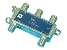 SAT anténní rozbočovač 4 výstupy s průchozím DC napájením ITS RF14