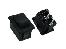 Malý kolébkový vypínač ARCOLECTRIC H8601VBAAA černý OFF-(ON)