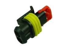 Zásuvkový konektor AMP Superseal 1,5 SRS 2 pin se zámkem SRS1,5/F02 0282080-1