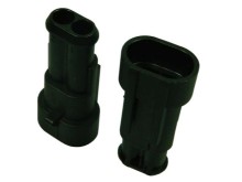 Zástrčkový konektor AMP Superseal 1,5 SRS 2 PIN se zámkem SRS1,5/M02 0282104-1