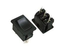 Kolébkový vypínač černý 2polohový ON-ON 10A 250V AC / 28V DC