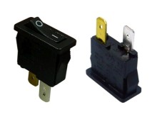 Malý kolébkový vypínač ARCOLECTRIC H8800VAAAB černý ON-OFF